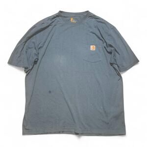 Carhartt K87 Pocket Tee – Slate Blue Original Fit 2XL Workwear